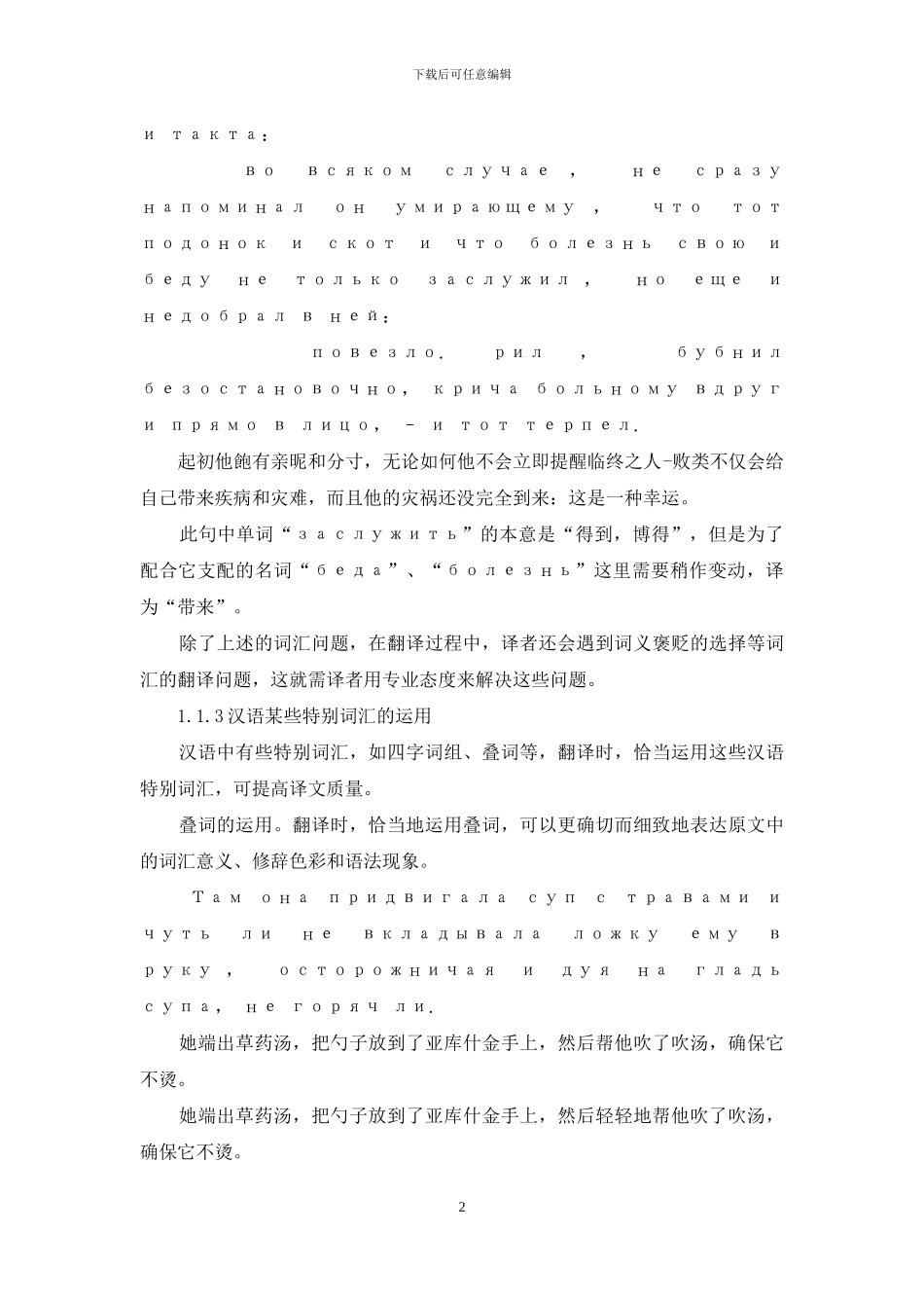 翻译手法简要分析_第2页