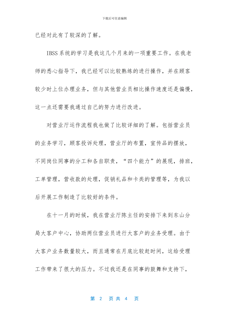 联通营业员年度总结范文_第2页