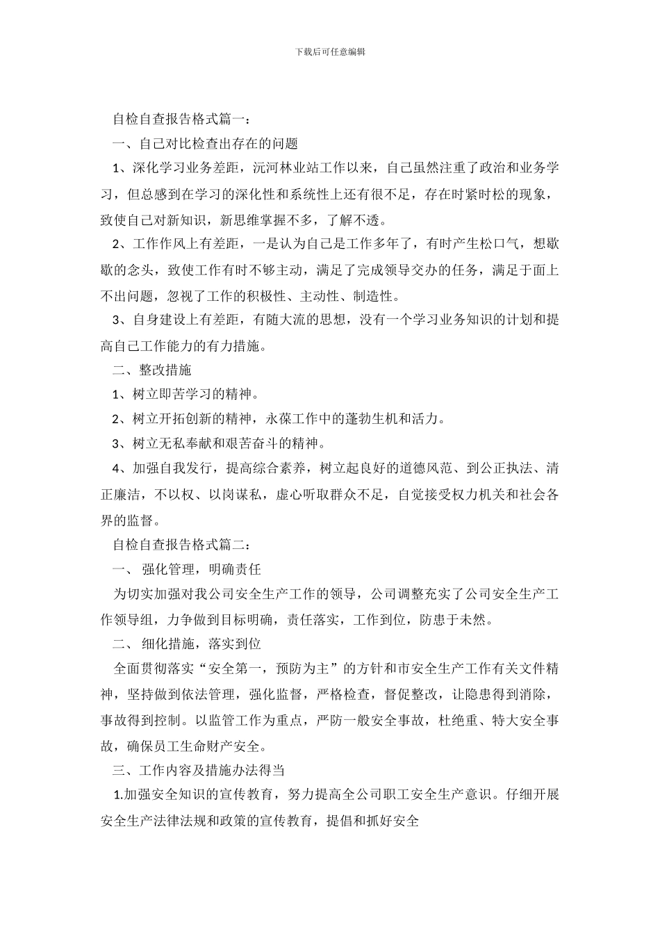 自检自查的报告_第2页