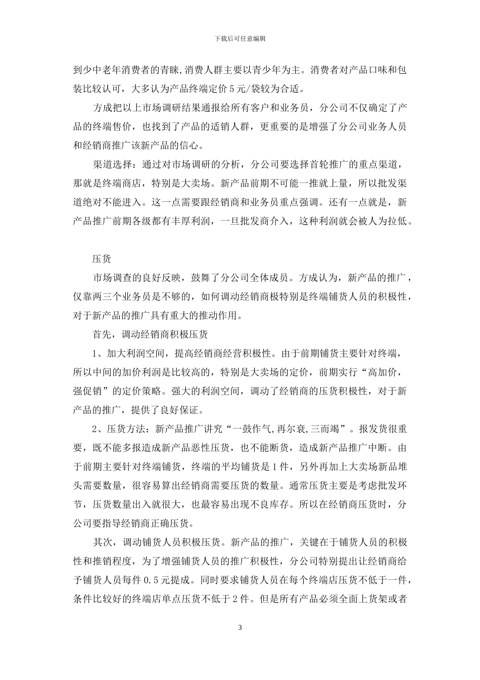 营销推广策划书_第3页