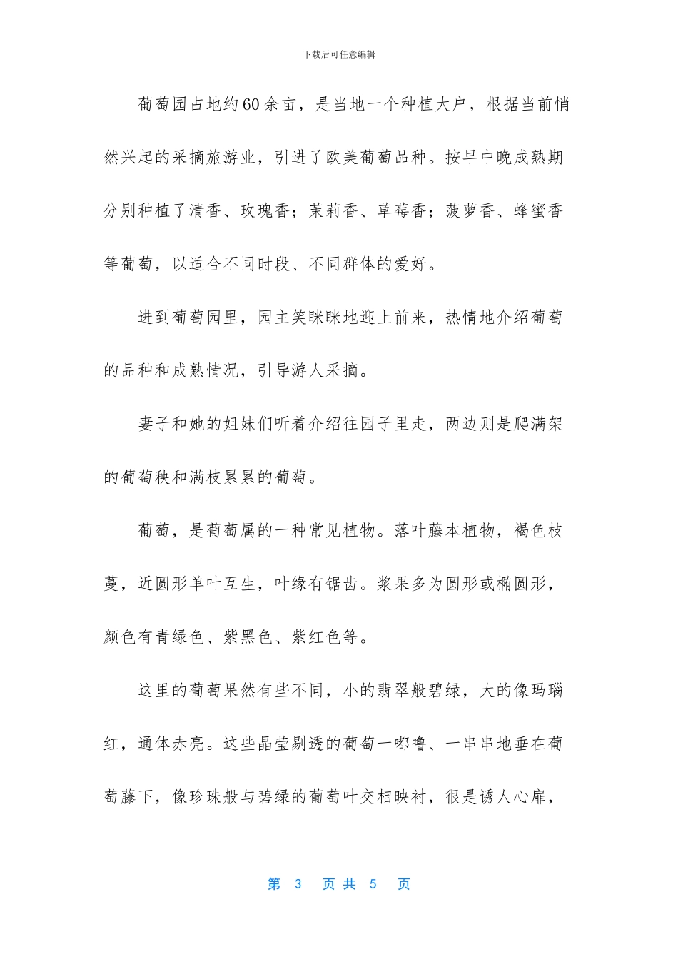 葡萄熟了的经典散文_第3页