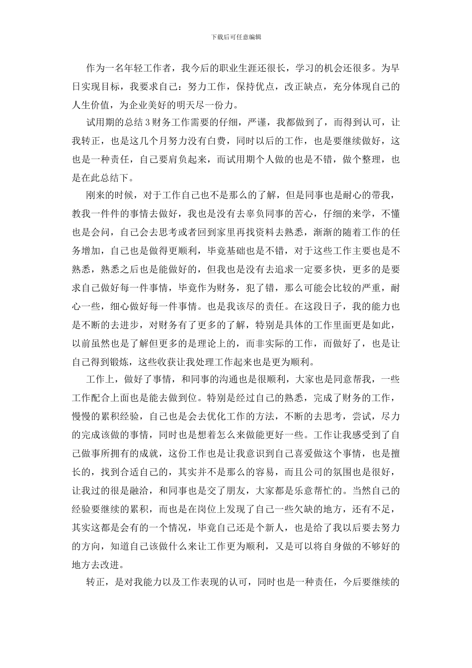 试用期的年底考核工作总结_第3页