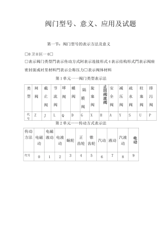 阀门学习资料.
