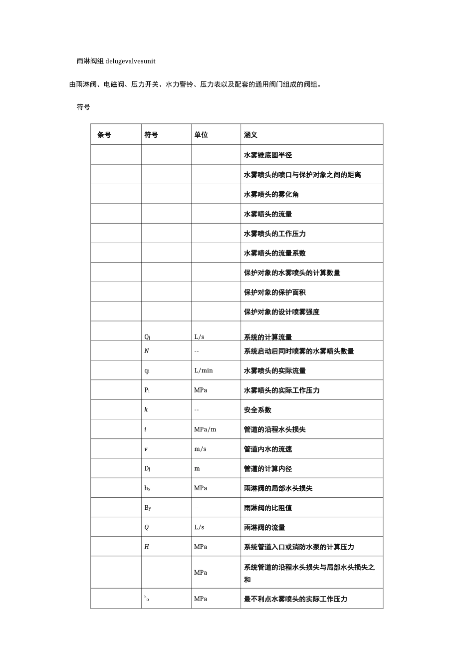 GB水喷雾灭火系统设计规范_第2页