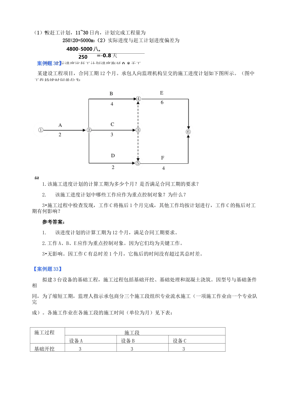 施工组织网络图案例题_第2页