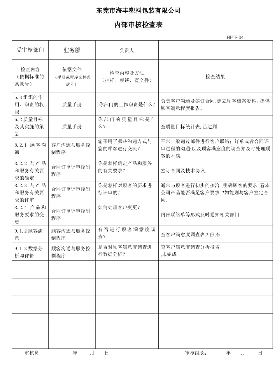 2015版体系内审记录_第3页