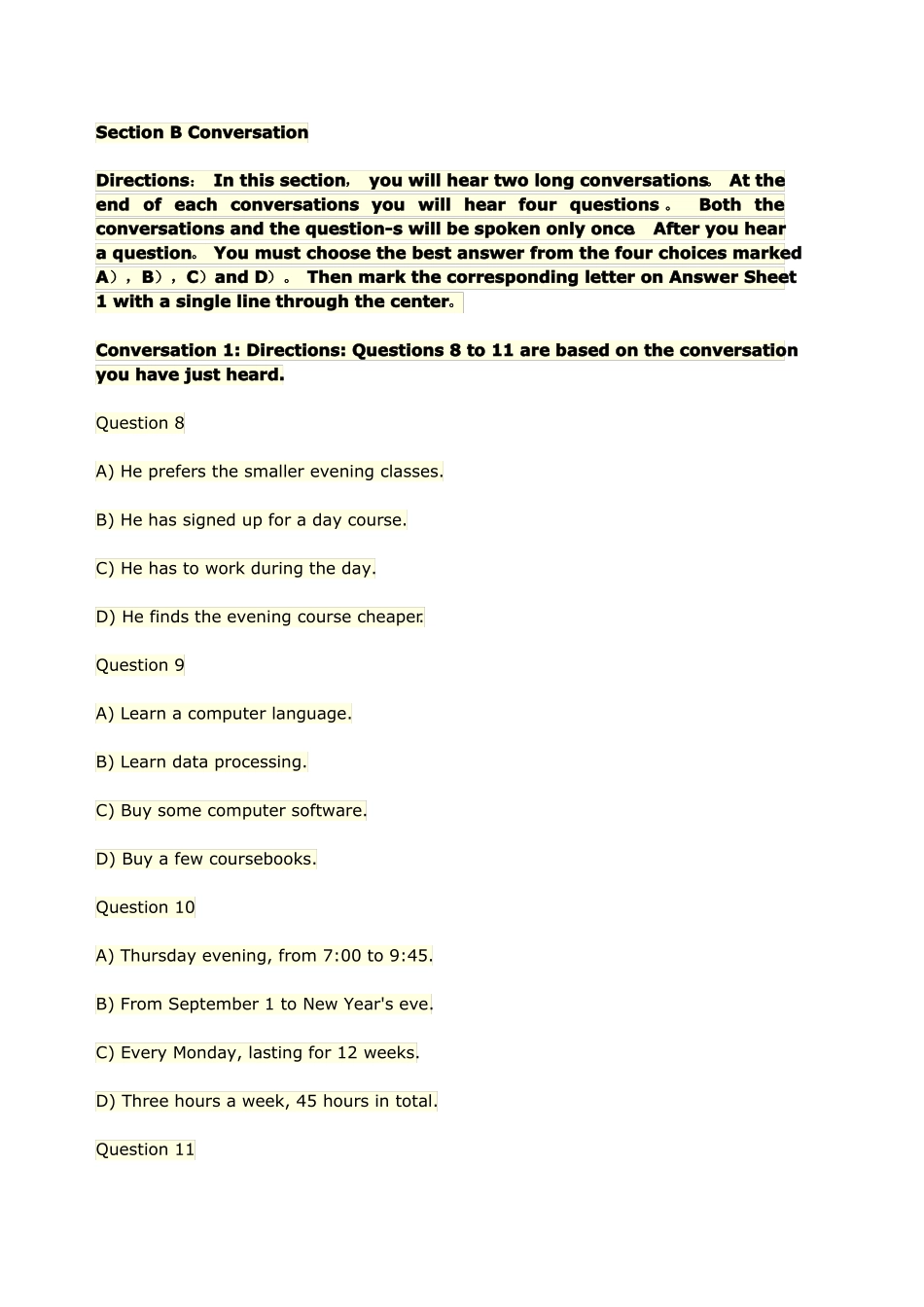 201606四级听力真题_第3页