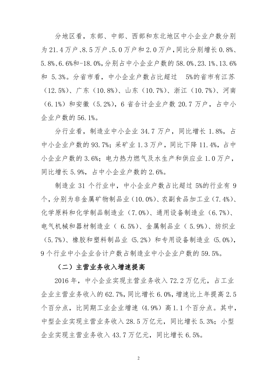 2016年中国中小企业运行报告_第2页