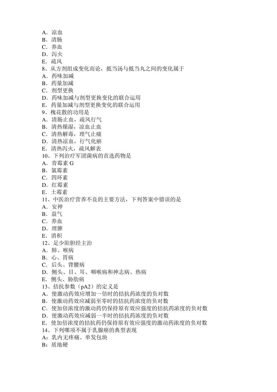 2016年四川中西医助理医师基础：痹症的针灸疗法考试题_第2页