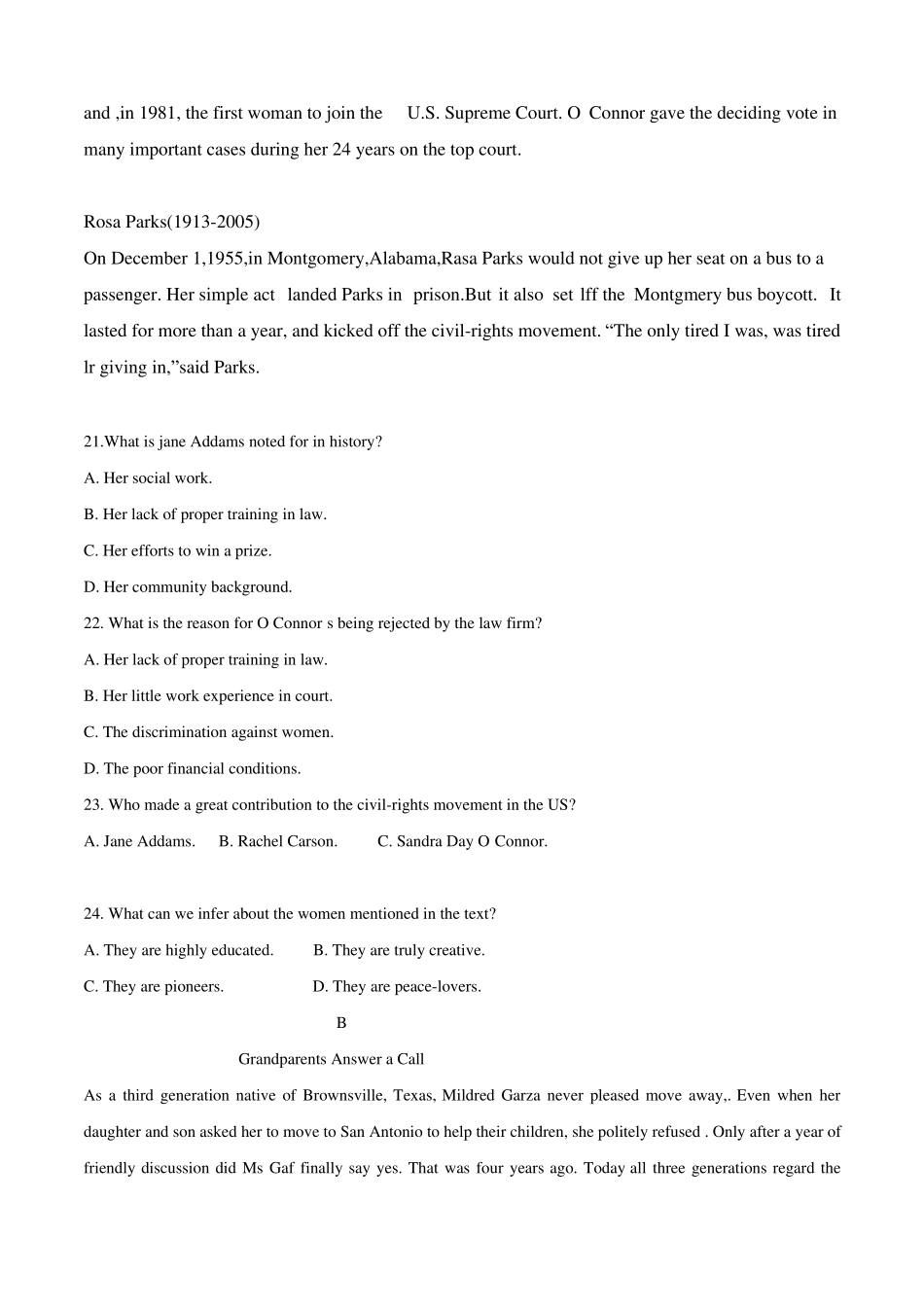 2016年湖北高考英语试卷真题_第2页