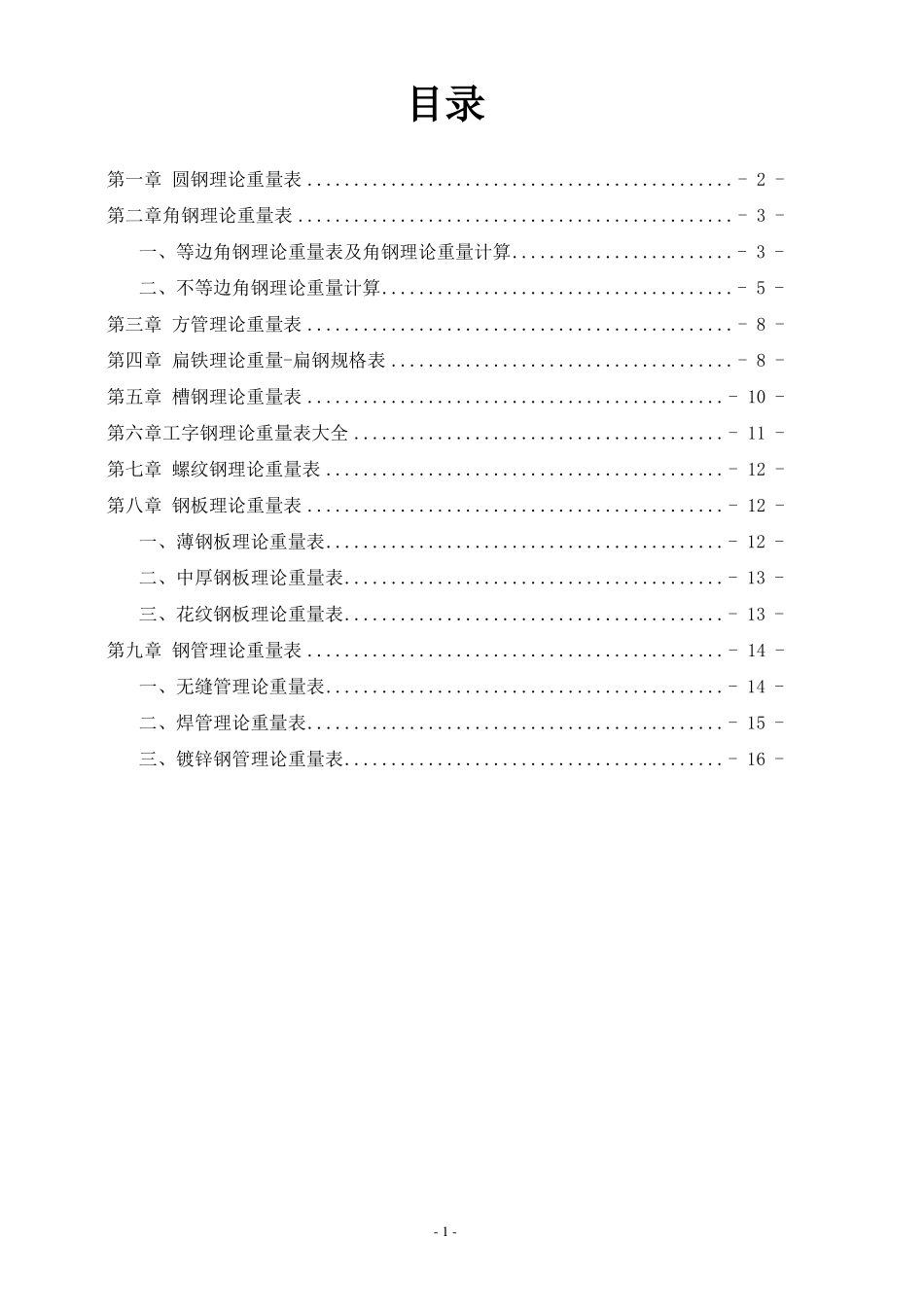 2017-钢铁材料理论重量表正式标准版-超级有用_第2页
