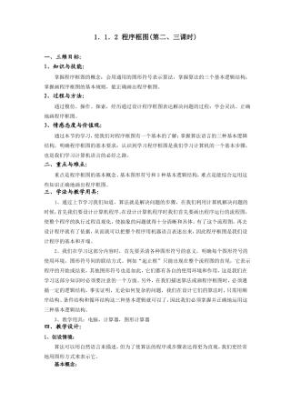 2017九年级数学程序框图