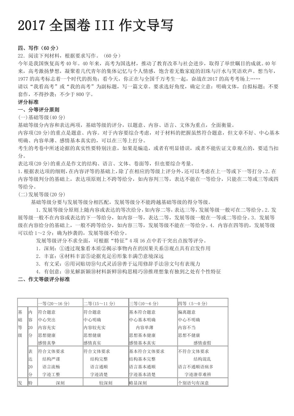 2017全国卷III作文导写_第1页