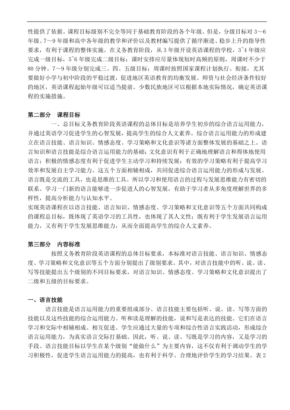 2017初中英语课程标准2017年版_第3页