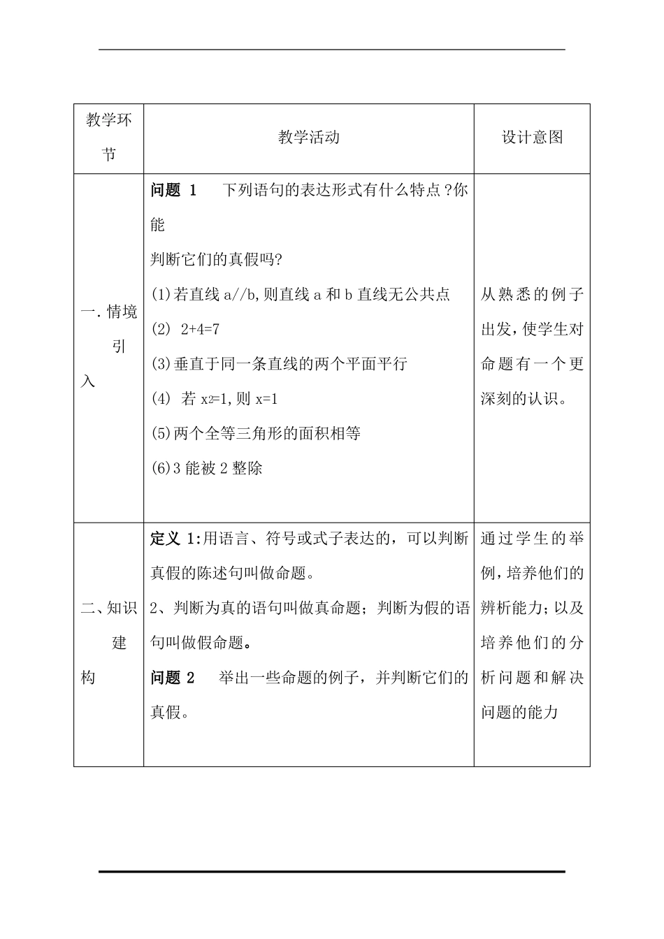 2017命题和四种命题教案_第2页