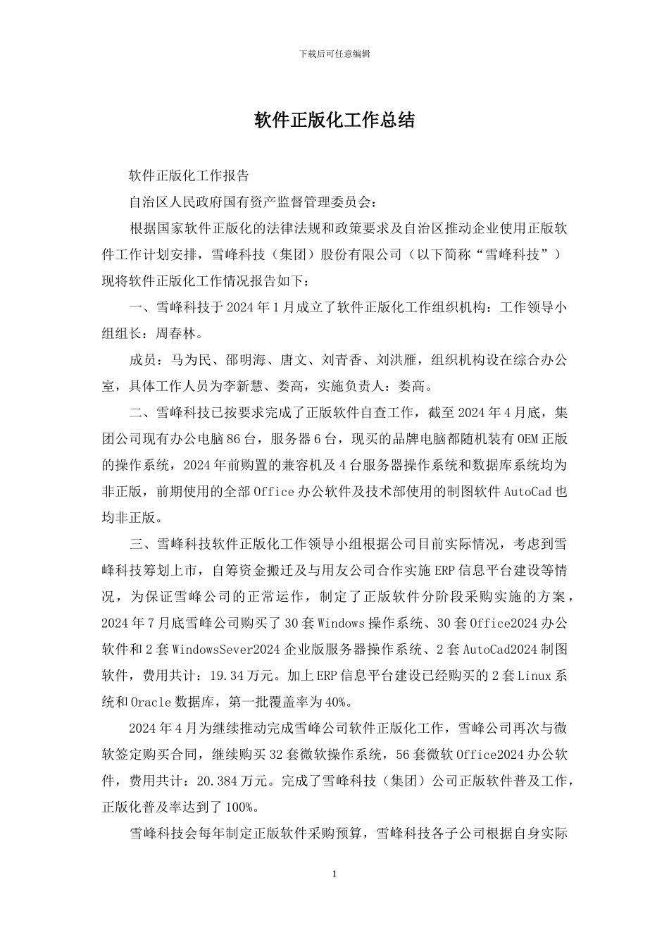 软件正版化工作总结_第1页