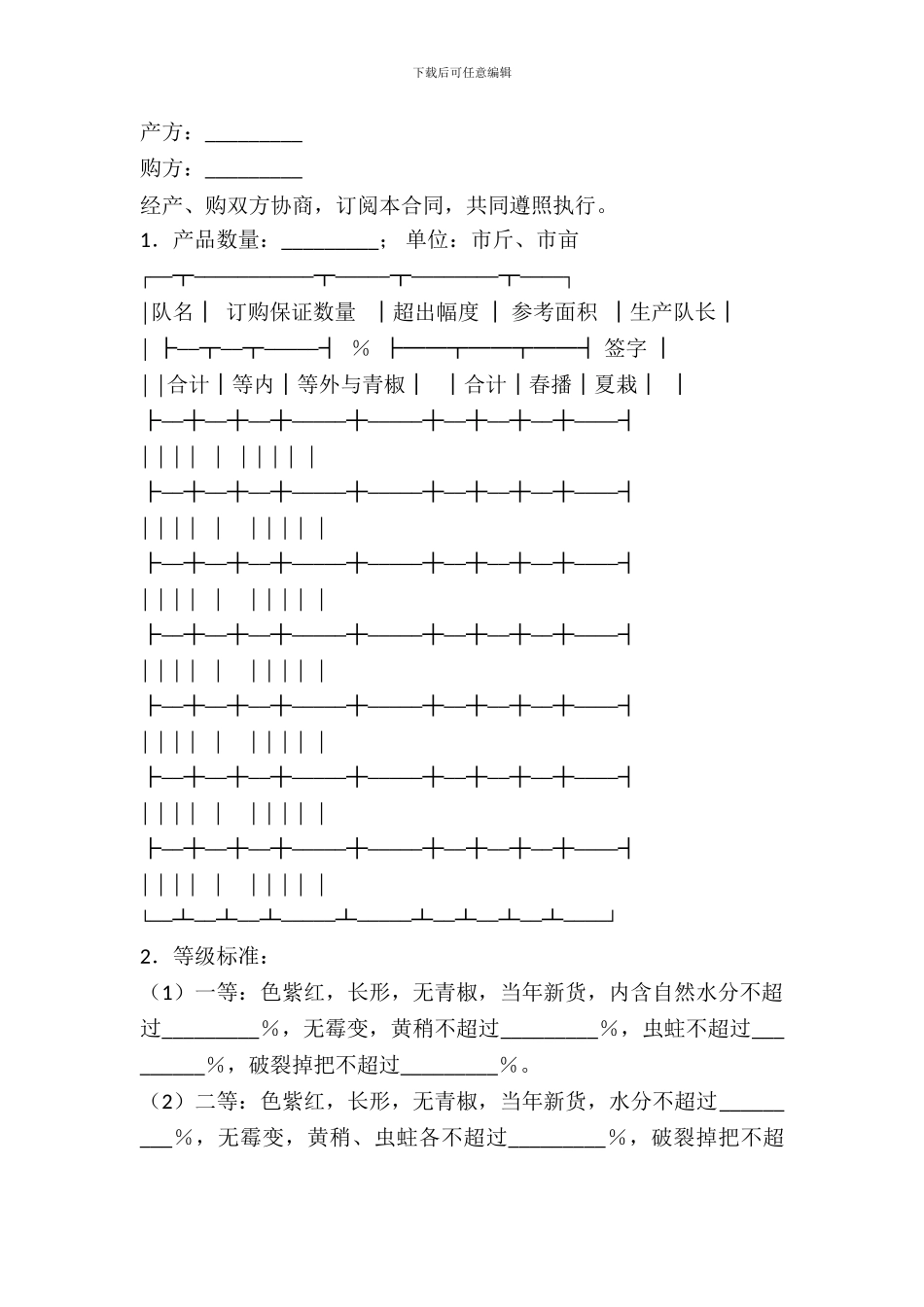 辣椒购买合同样本_第2页