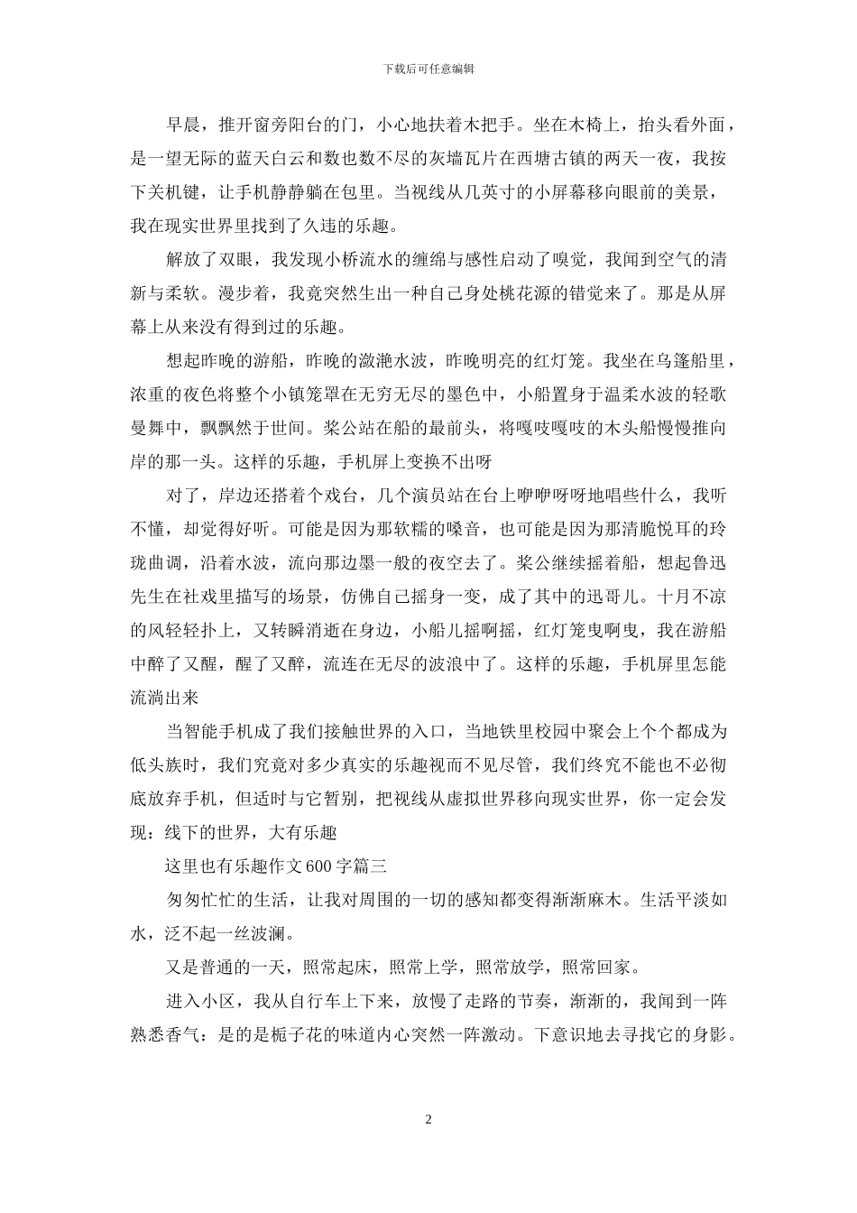 这里也有乐趣作文500字_第2页