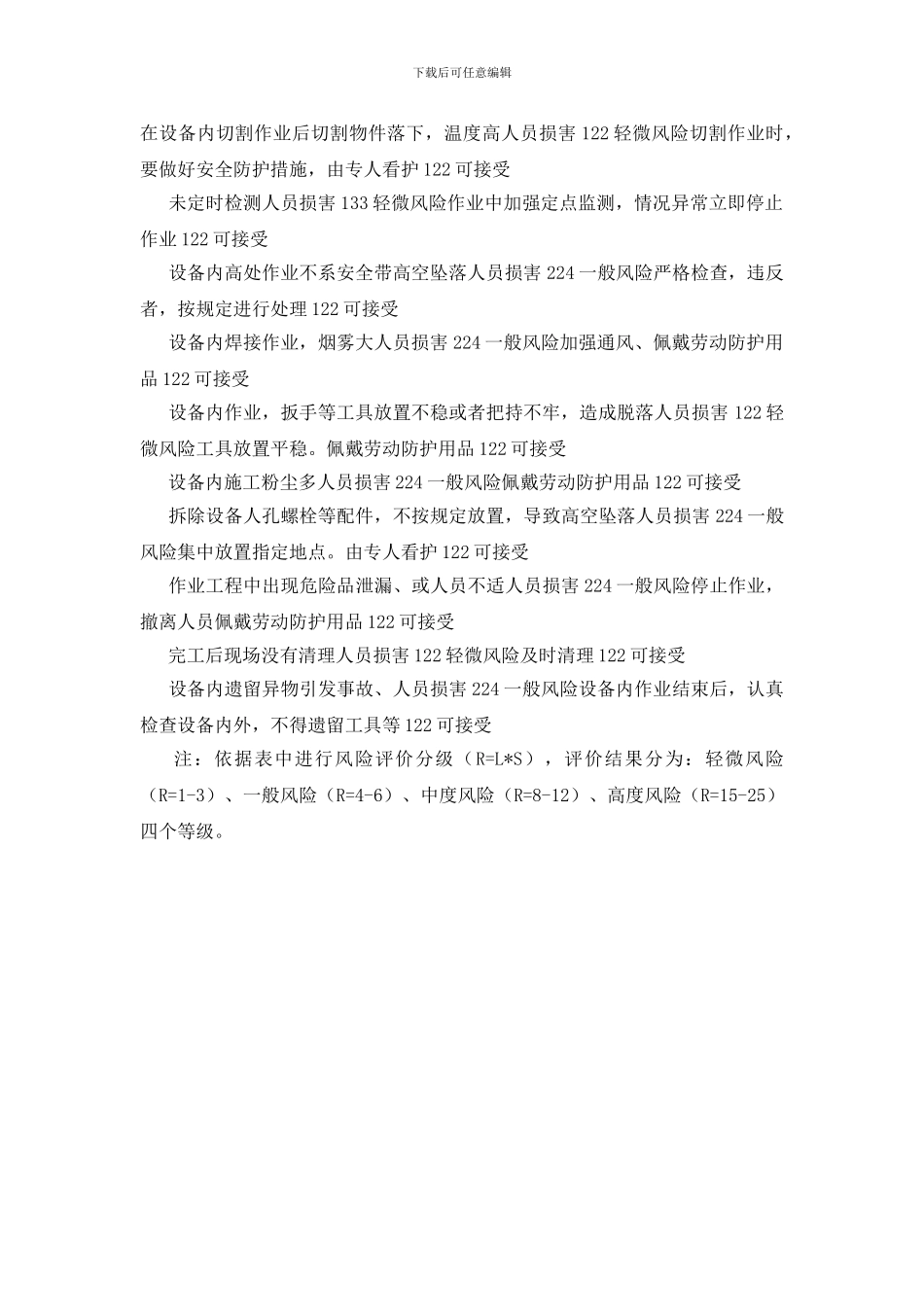 进入受限空间作业危害分析记录_第2页