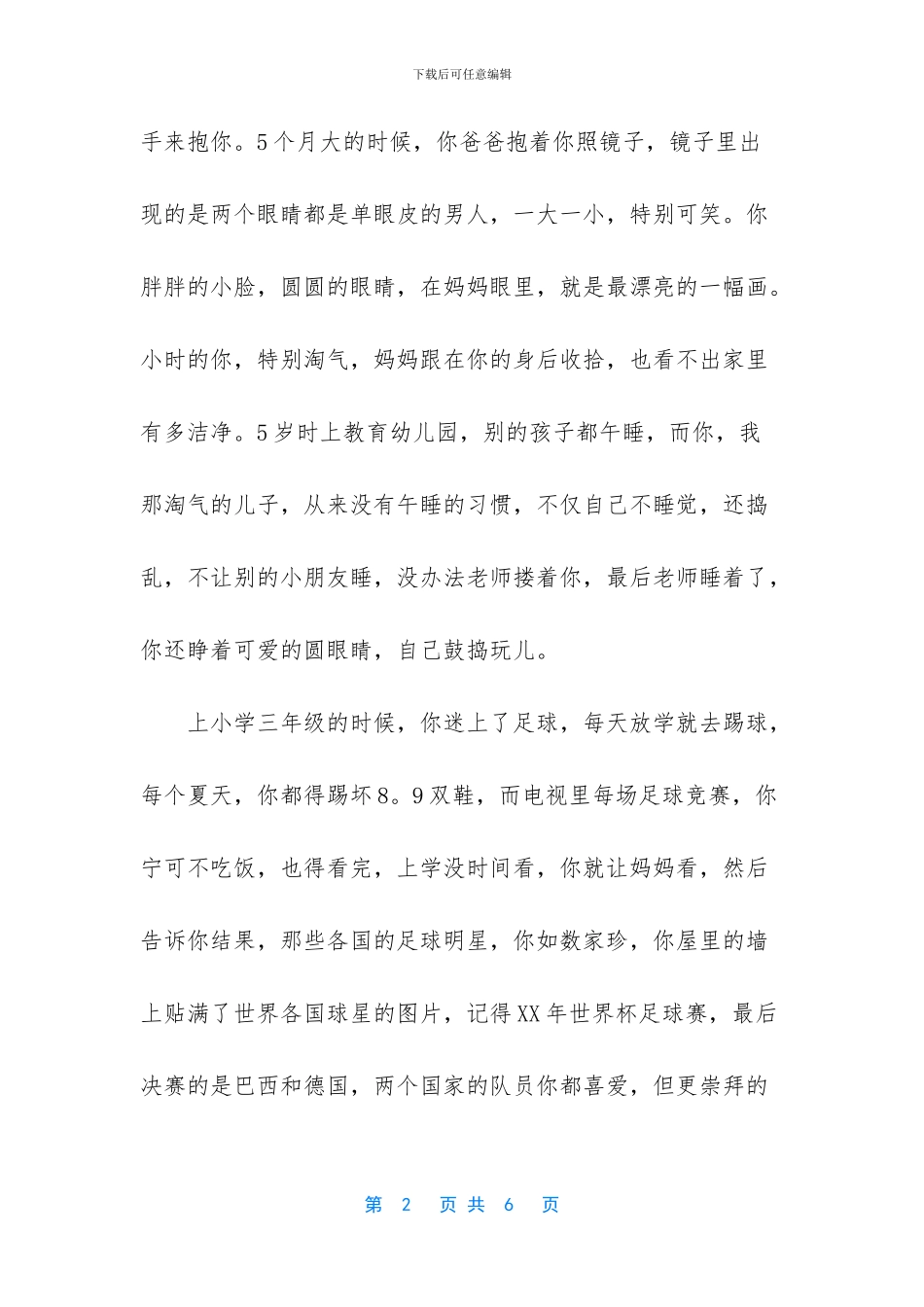 送给儿子的生日祝福语_第2页