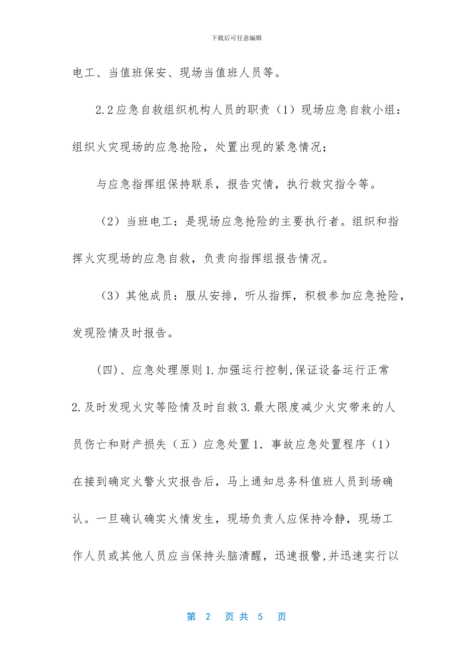 配电室着火应急预案_第2页