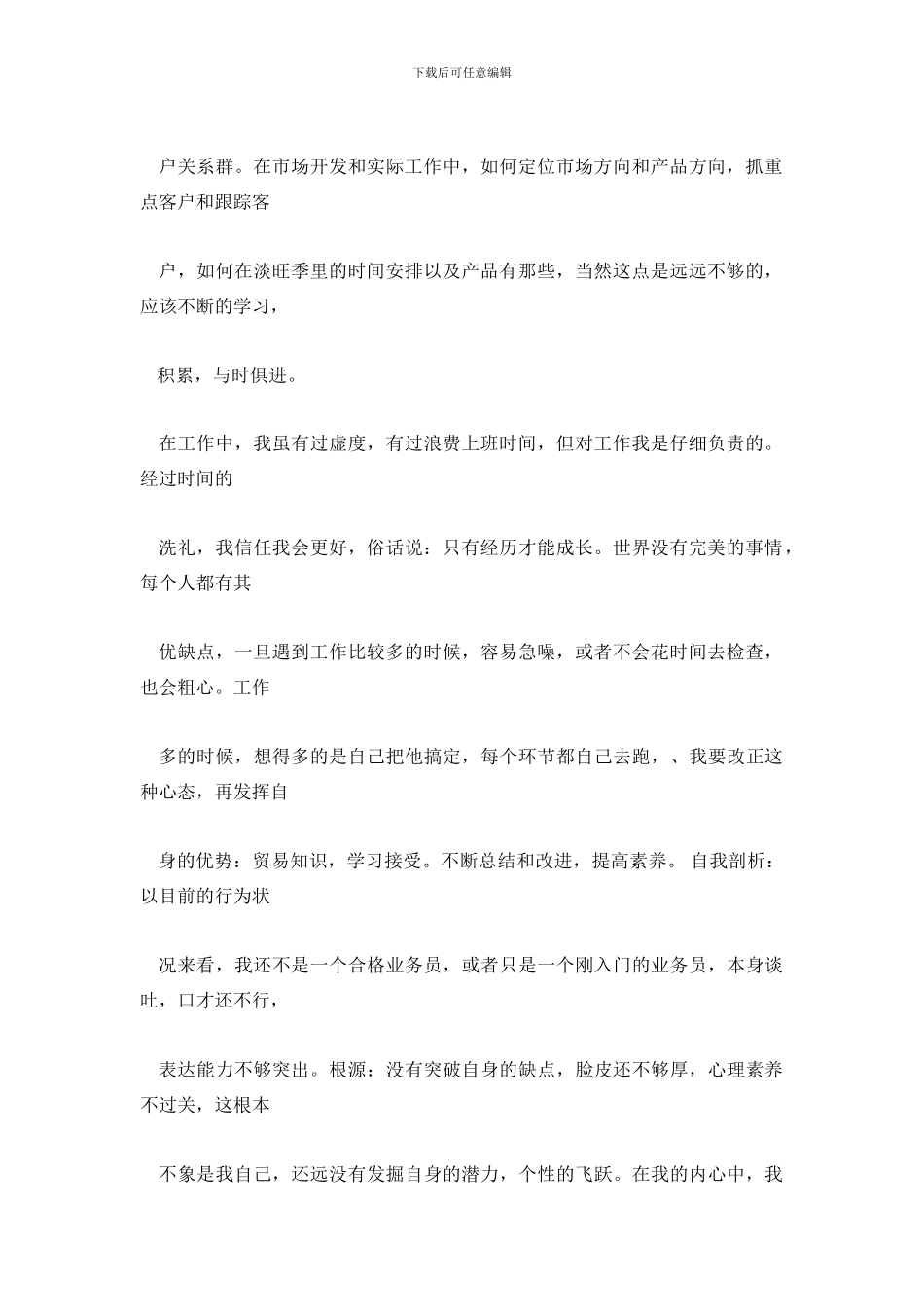 销售业务员个人年终总结-0_第3页