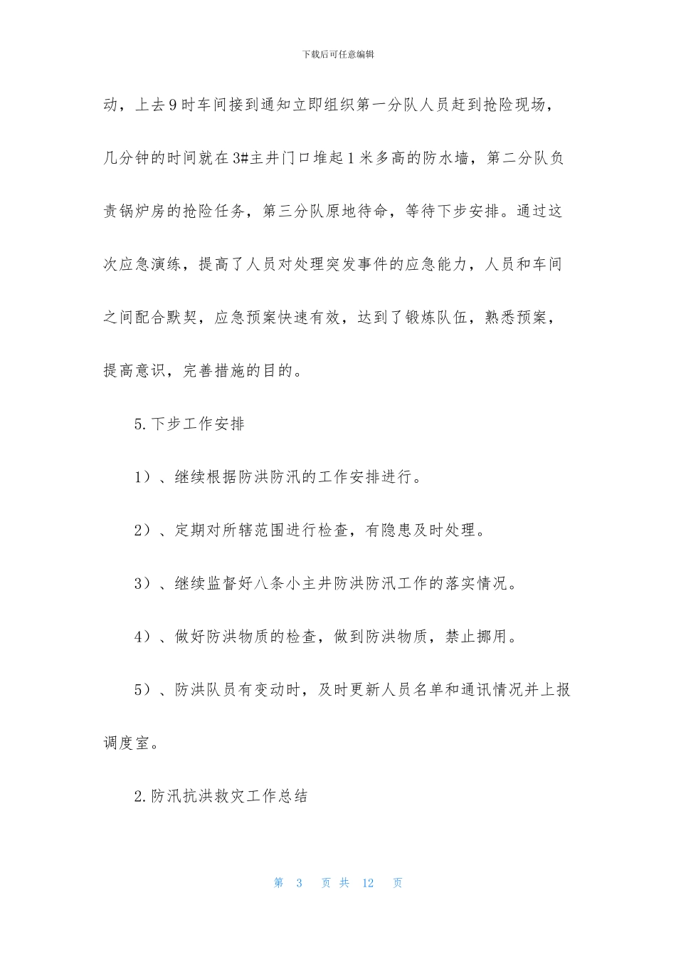 防汛抗洪救灾工作总结_第3页