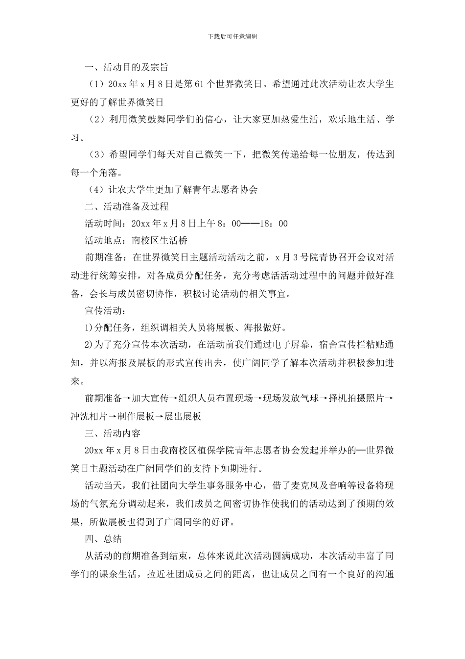 青年志愿者协会活动工作总结_第2页