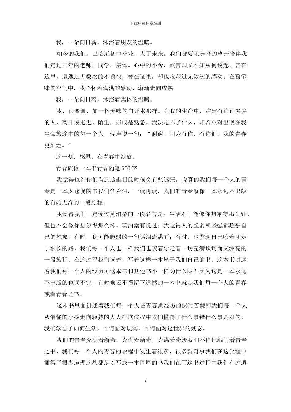 青春就像一本书_第2页