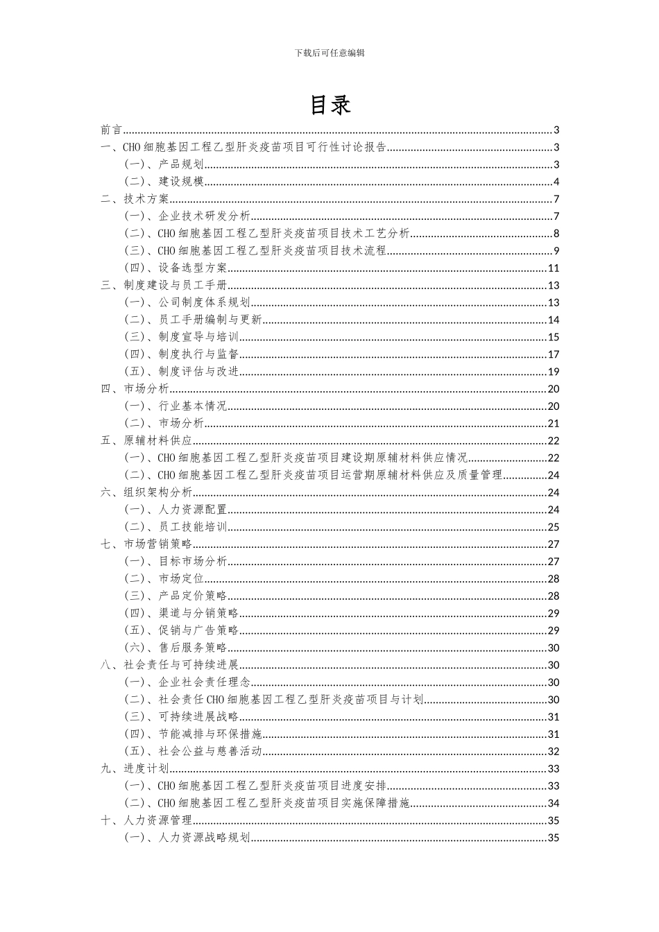 2024年CHO细胞基因工程乙型肝炎疫苗项目可行性分析报告_第2页