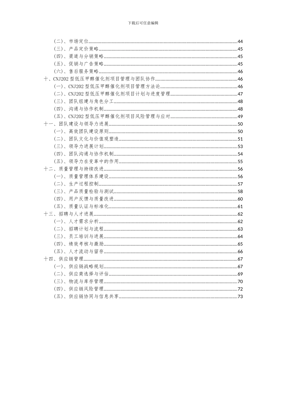 2024年CNJ202型低压甲醇催化剂项目可行性分析报告_第3页