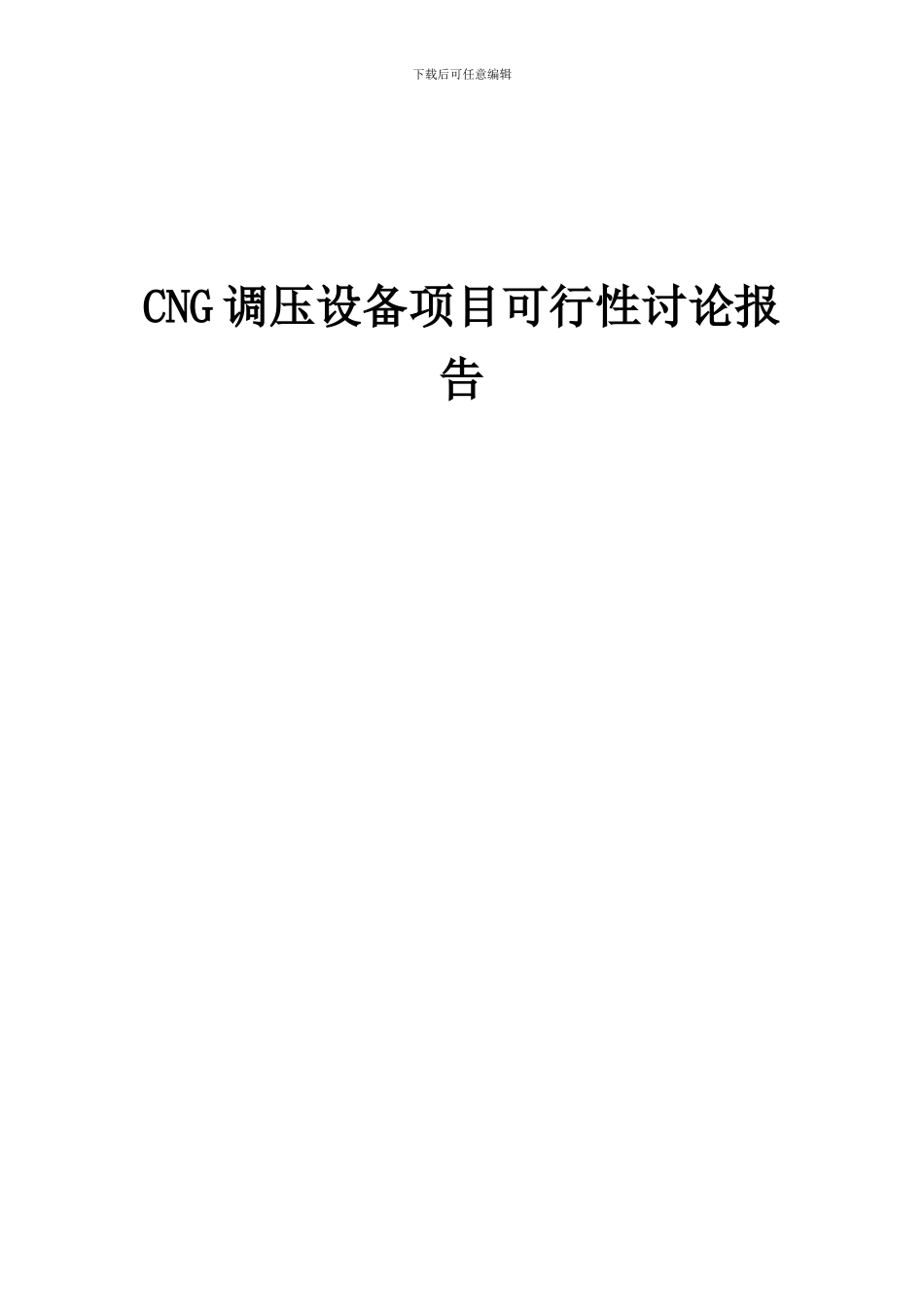 2024年CNG调压设备项目可行性研究报告_第1页