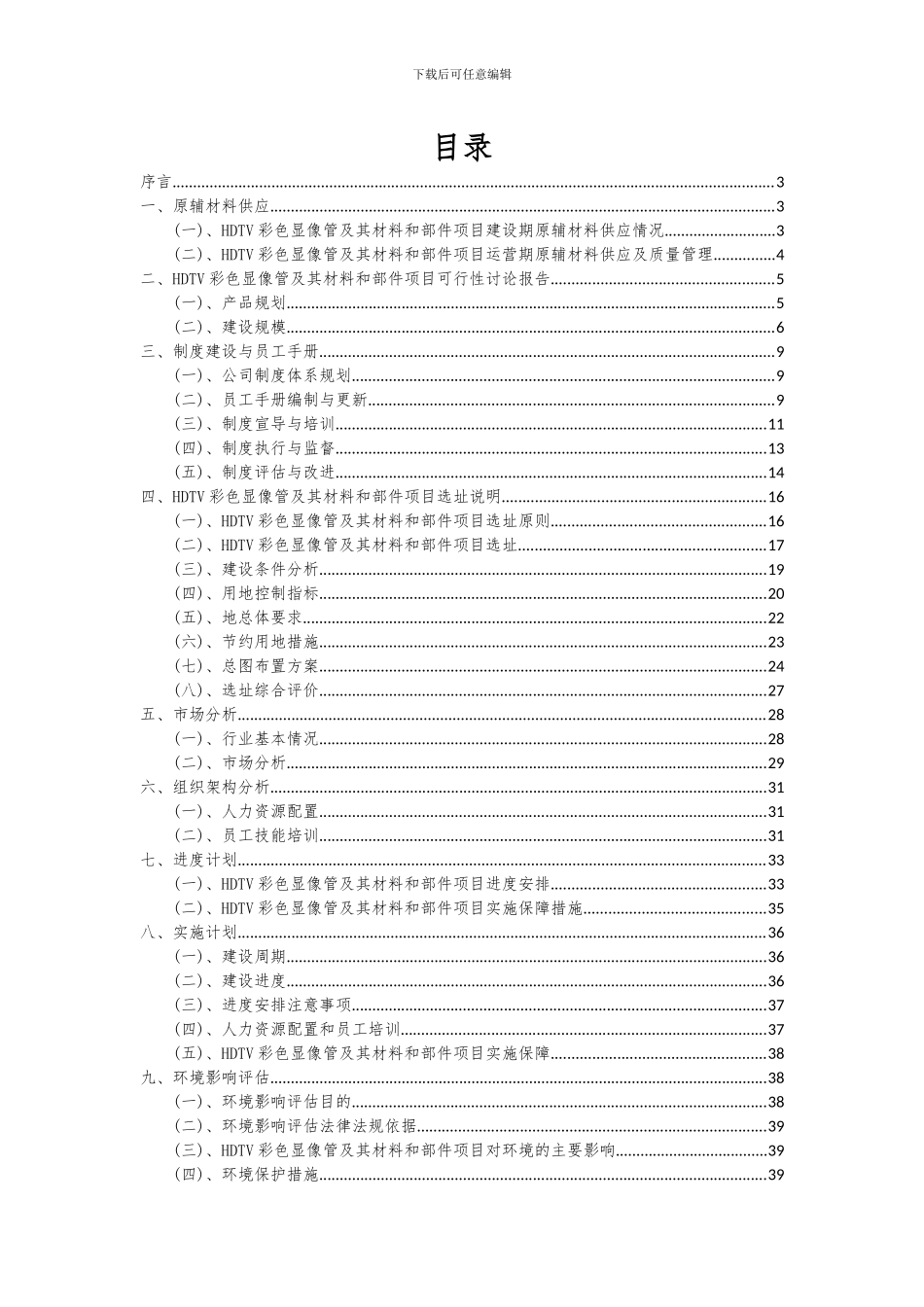 2024年HDTV彩色显像管及其材料和部件项目深度研究分析报告_第2页