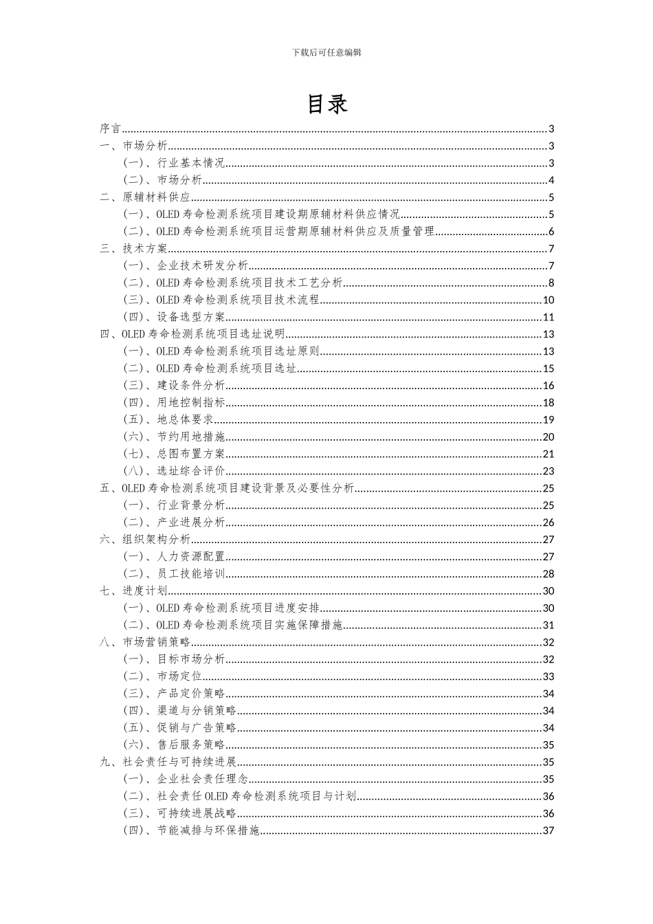 2024年OLED寿命检测系统项目投资分析及可行性报告_第2页