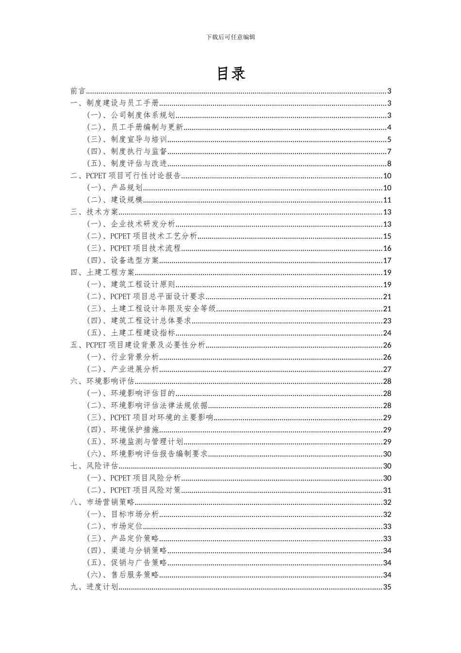 2024年PCPET项目可行性研究报告_第2页