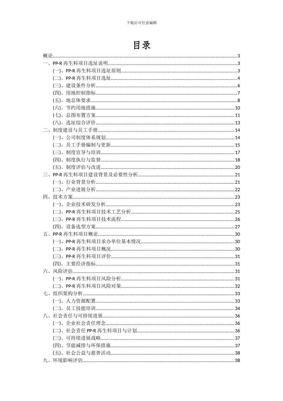 2024年PP-R再生料项目深度研究分析报告_第2页