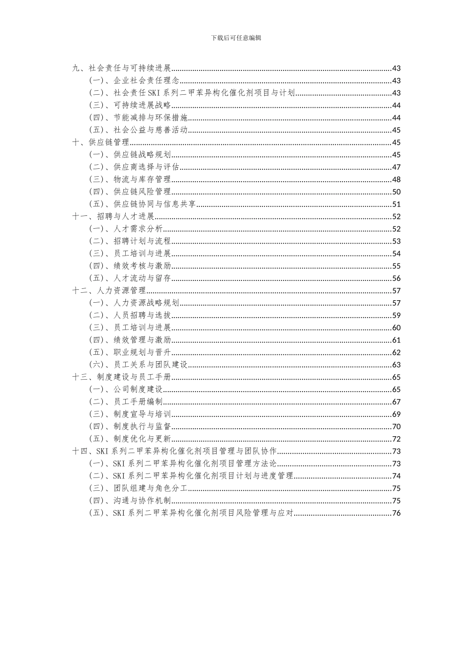2024年SKI系列二甲苯异构化催化剂项目可行性研究报告_第3页