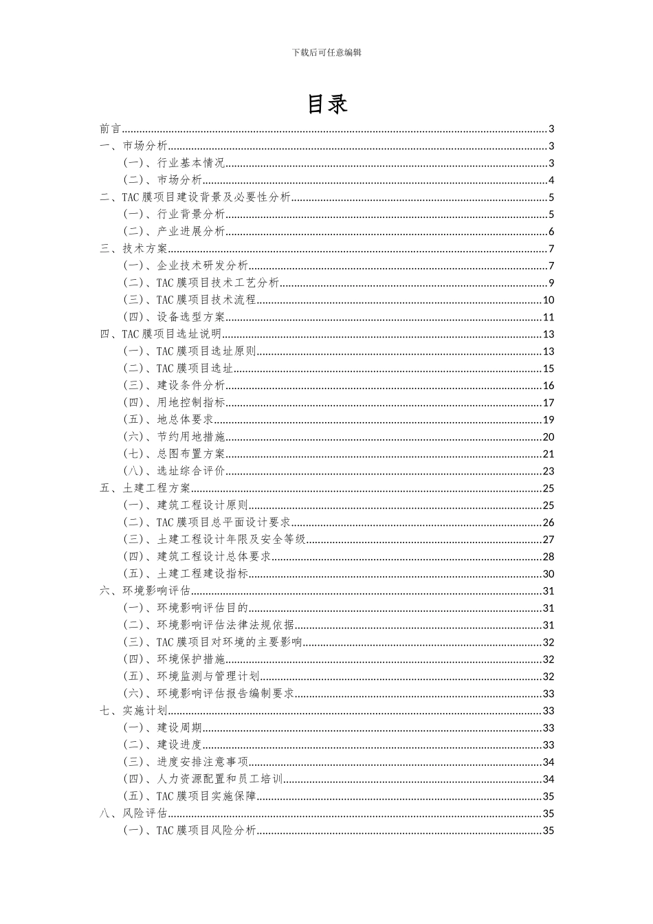 2024年TAC膜项目可行性分析报告_第2页