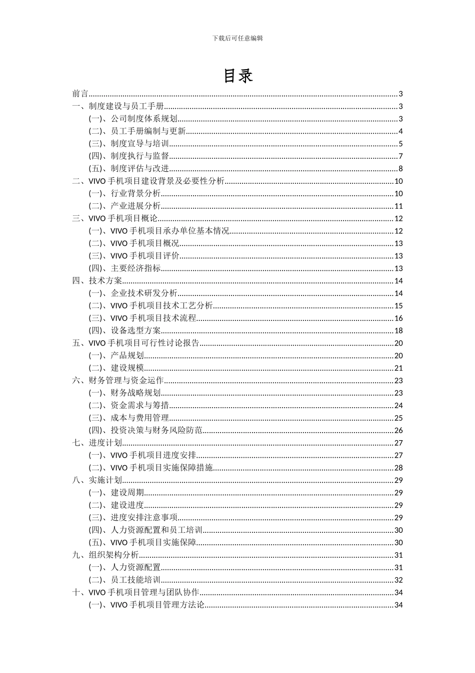 2024年VIVO手机项目可行性分析报告_第2页