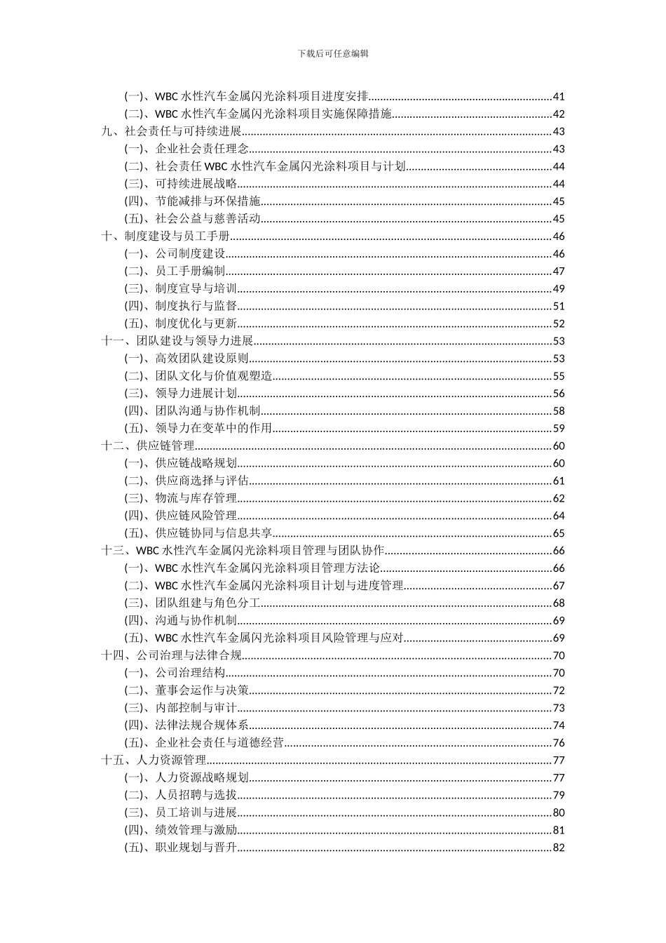 2024年WBC水性汽车金属闪光涂料项目可行性研究报告_第3页