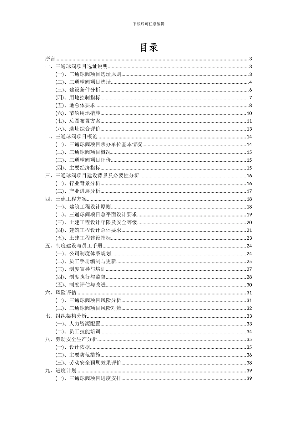 2024年三通球阀项目可行性分析报告_第2页