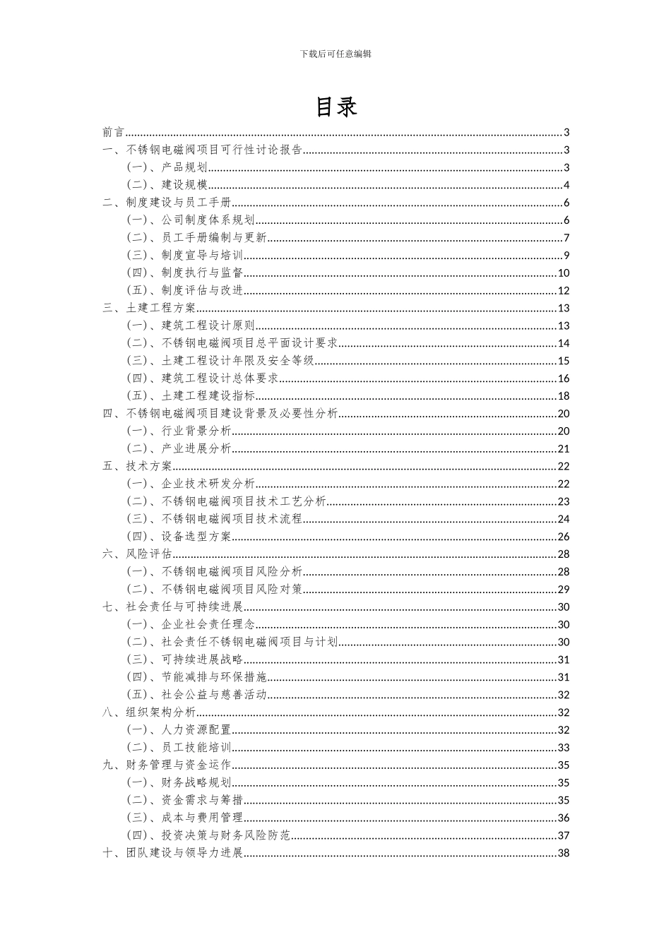 2024年不锈钢电磁阀项目可行性研究报告_第2页