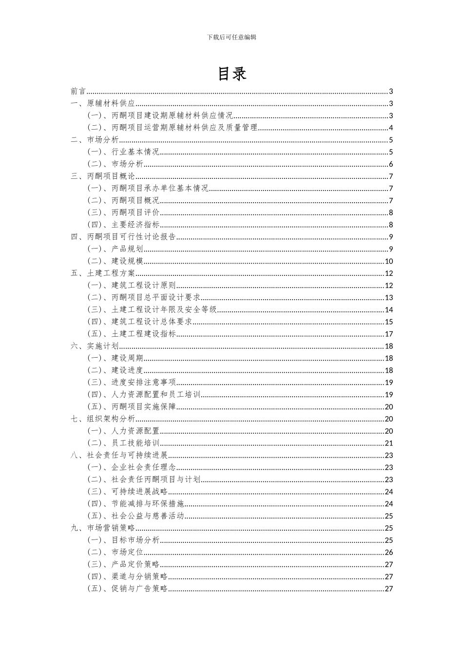 2024年丙酮项目投资分析及可行性报告_第2页