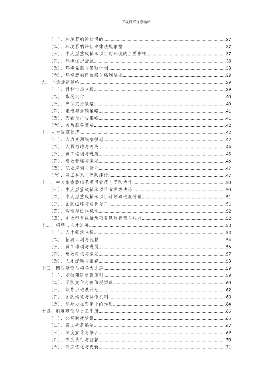 2024年中大型重载轴承项目可行性研究报告_第3页