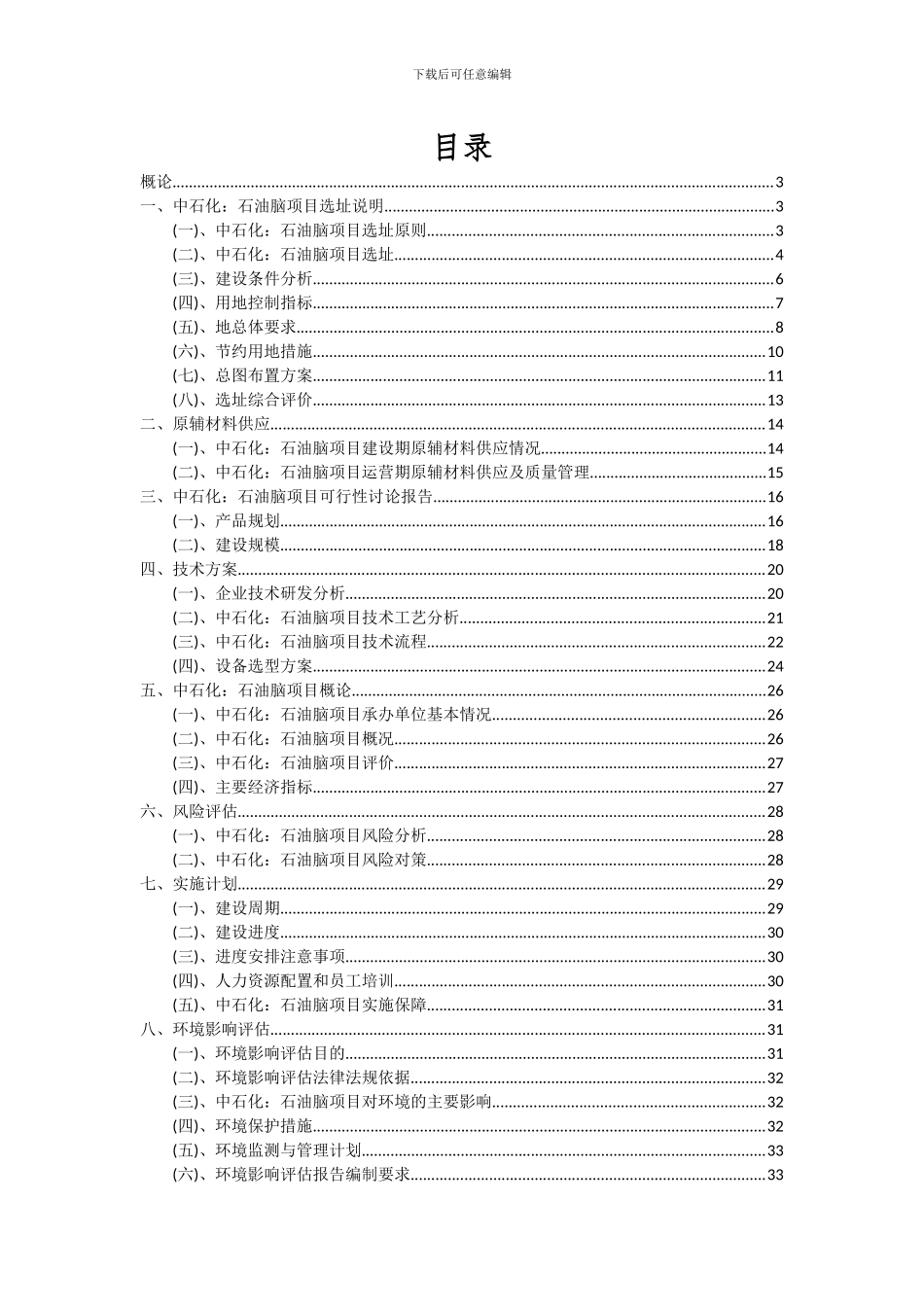 2024年中石化：石油脑项目可行性研究报告_第2页