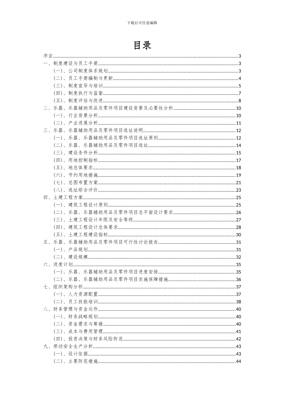 2024年乐器、乐器辅助用品及零件项目深度研究分析报告_第2页