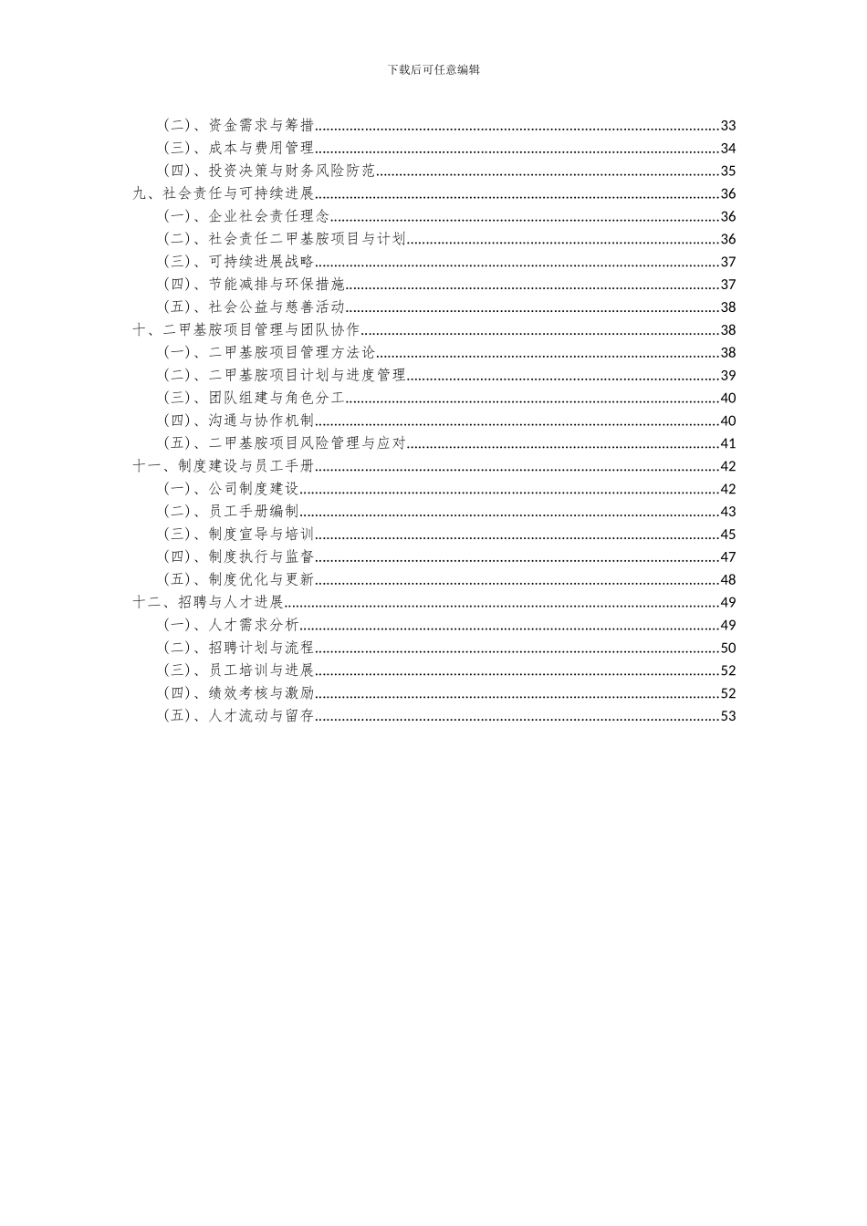 2024年二甲基胺项目深度研究分析报告_第3页