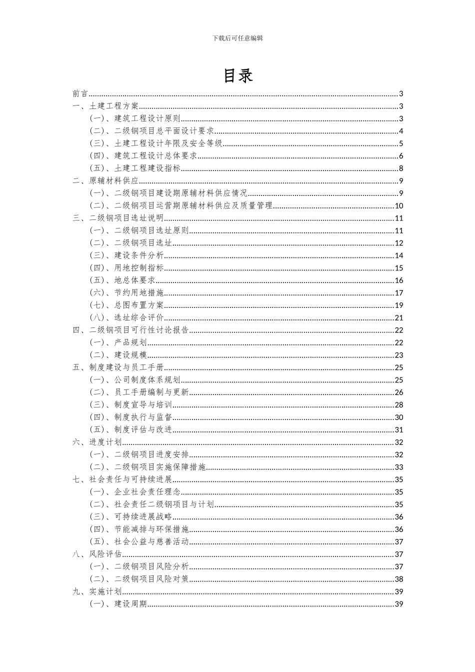 2024年二级钢项目可行性研究报告_第2页