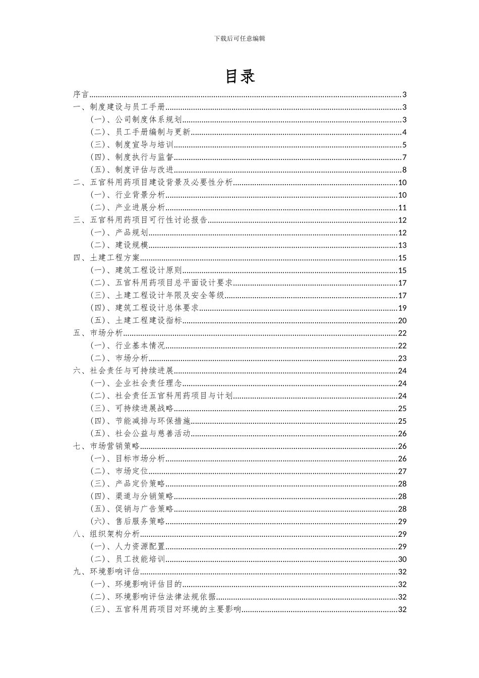 2024年五官科用药项目可行性研究报告_第2页