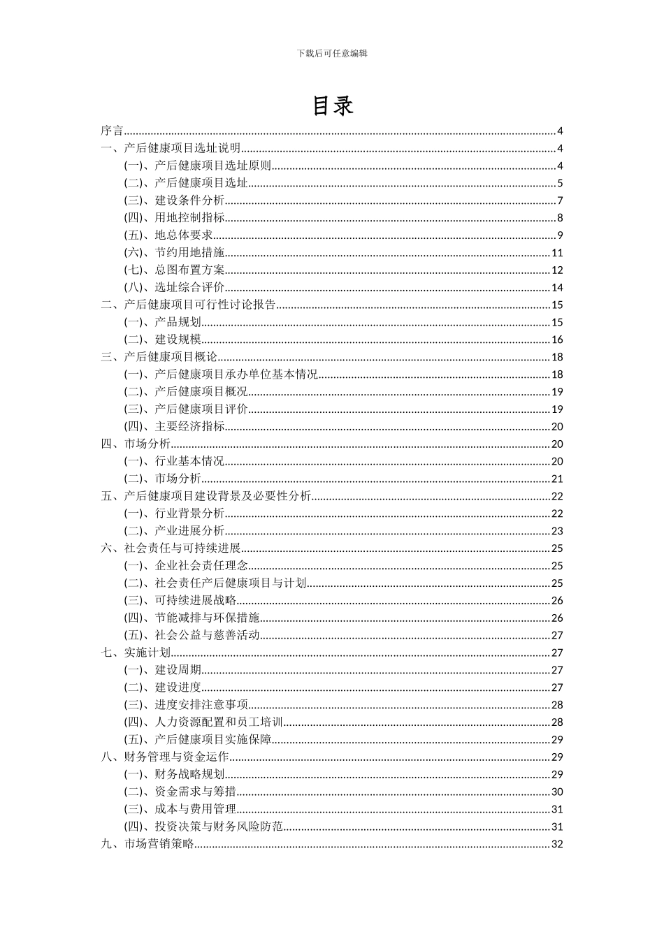 2024年产后健康项目深度研究分析报告_第2页